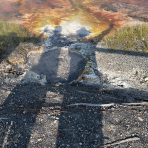  Shadows in Yellowstone National Park, WY